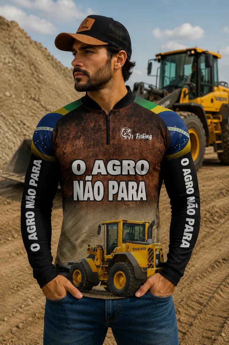 Camiseta AGRO com Proteção Solar UV50+ - Ref 005
