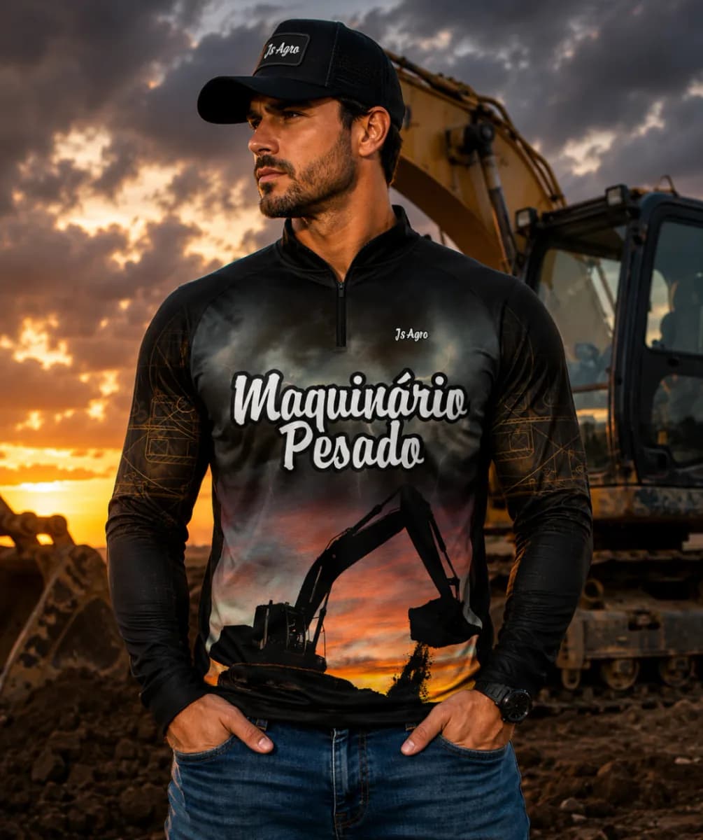 Camiseta Agro com Proteção Solar UV50+ - Ref 035
