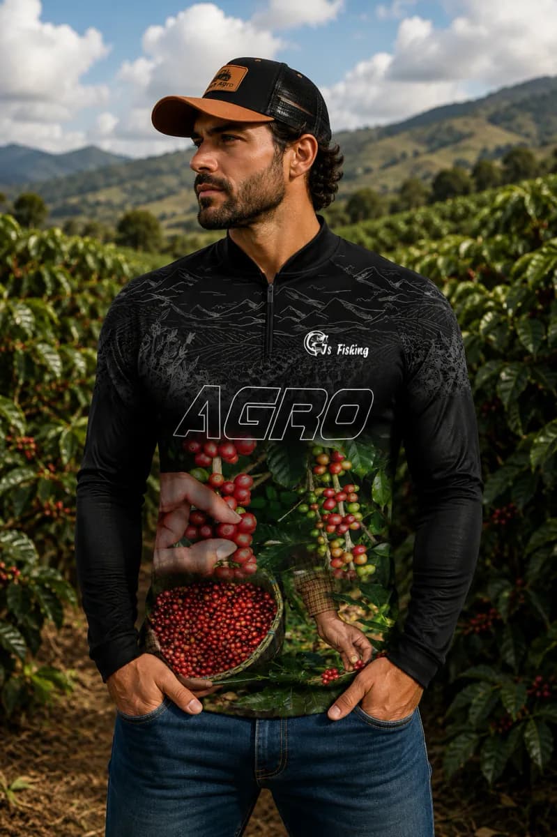 Camiseta Agro com Proteção Solar UV50+ - Ref 010
