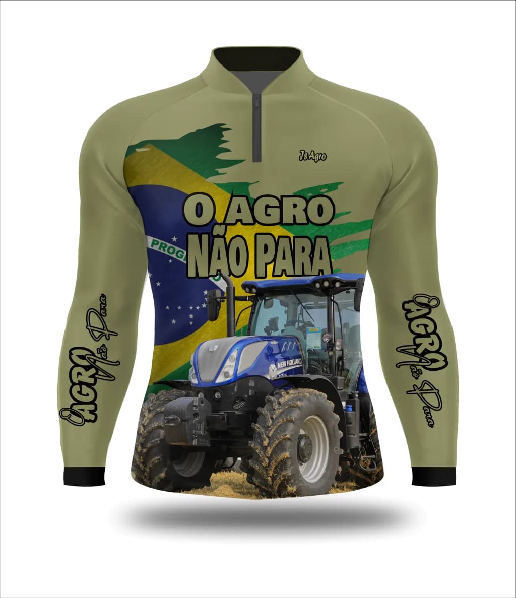 Camiseta O Agro Não Para - Ref 0109