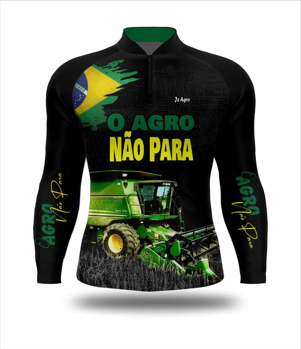 Camiseta O Agro Não Para - Ref 0115