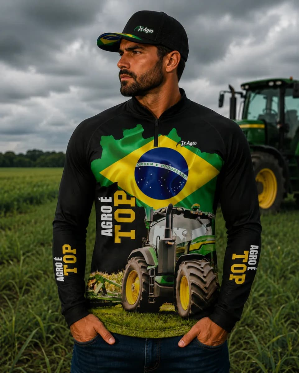 Camisa Agro É Top Brasil - Ref 0126