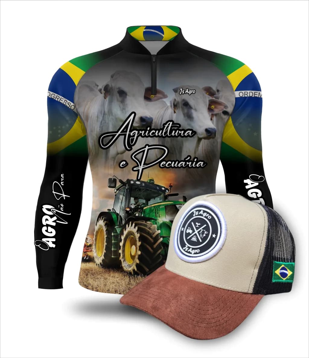 Kit Camisa + Boné Agro - Ref 0124