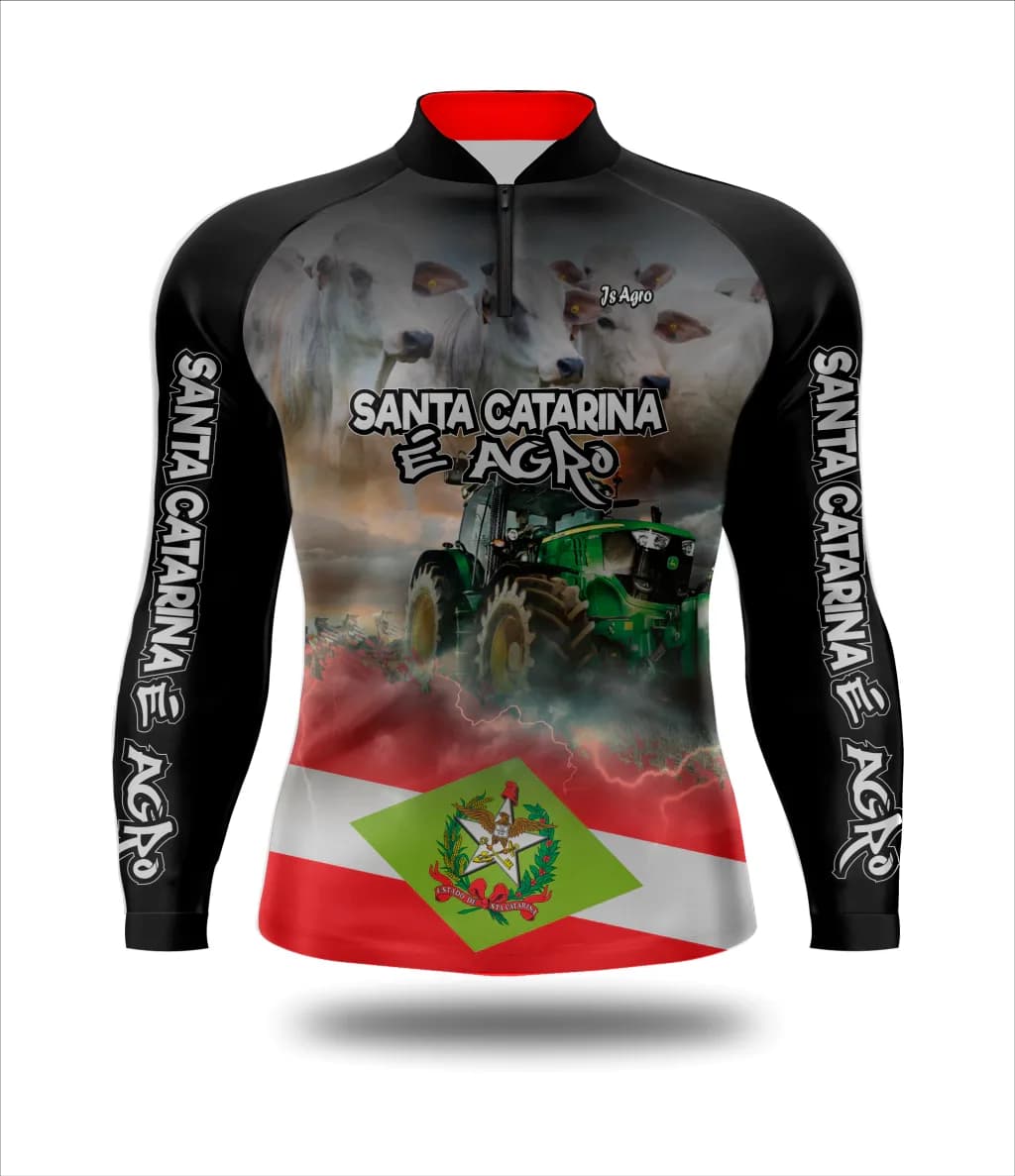 Camiseta Santa Catarina é Agro UV50+ - Ref 0146