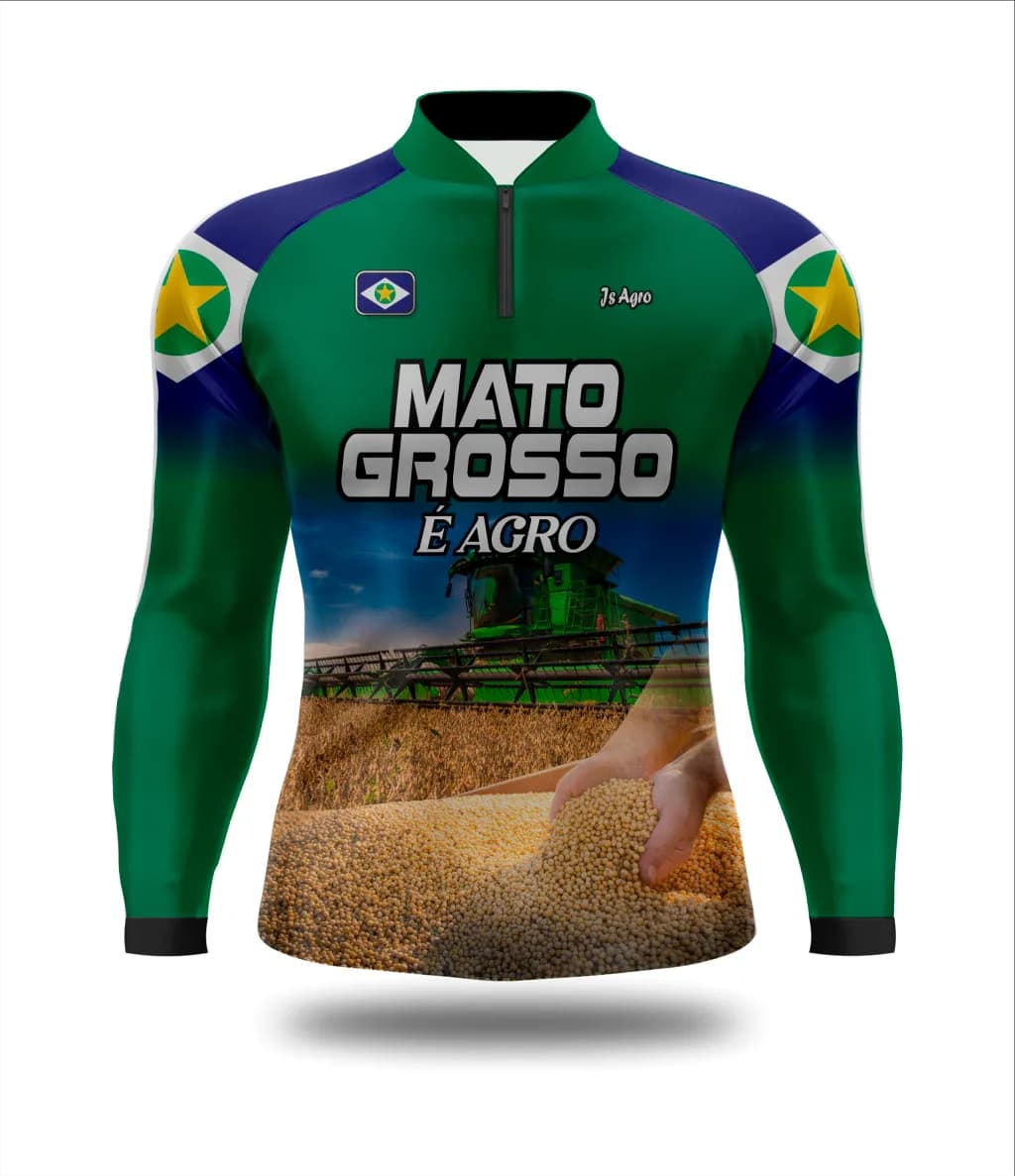 Camiseta Mato Grosso é Agro UV50+ - Ref 0150