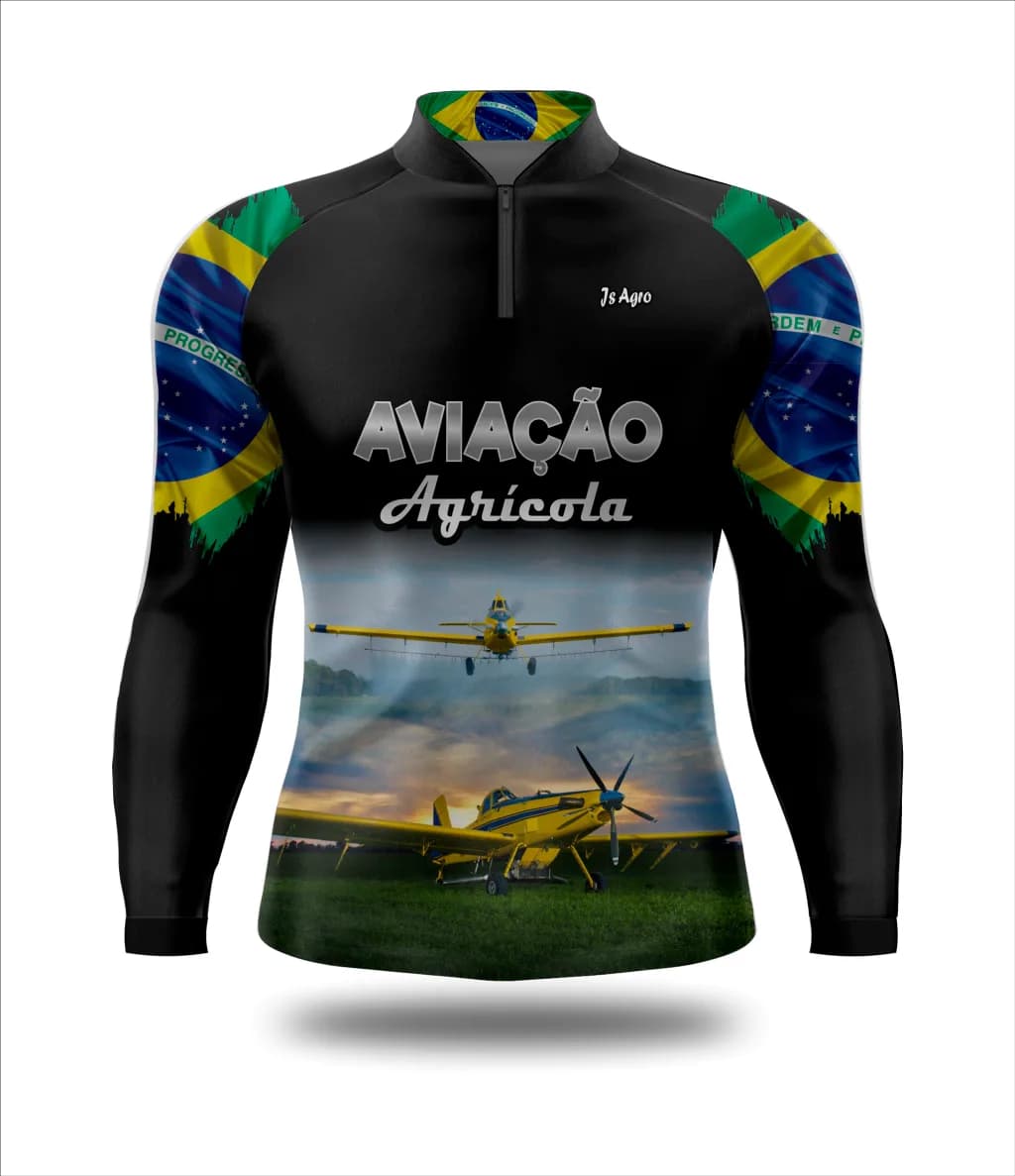 Camiseta Aviação Agrícola UV50+ - Ref 0156