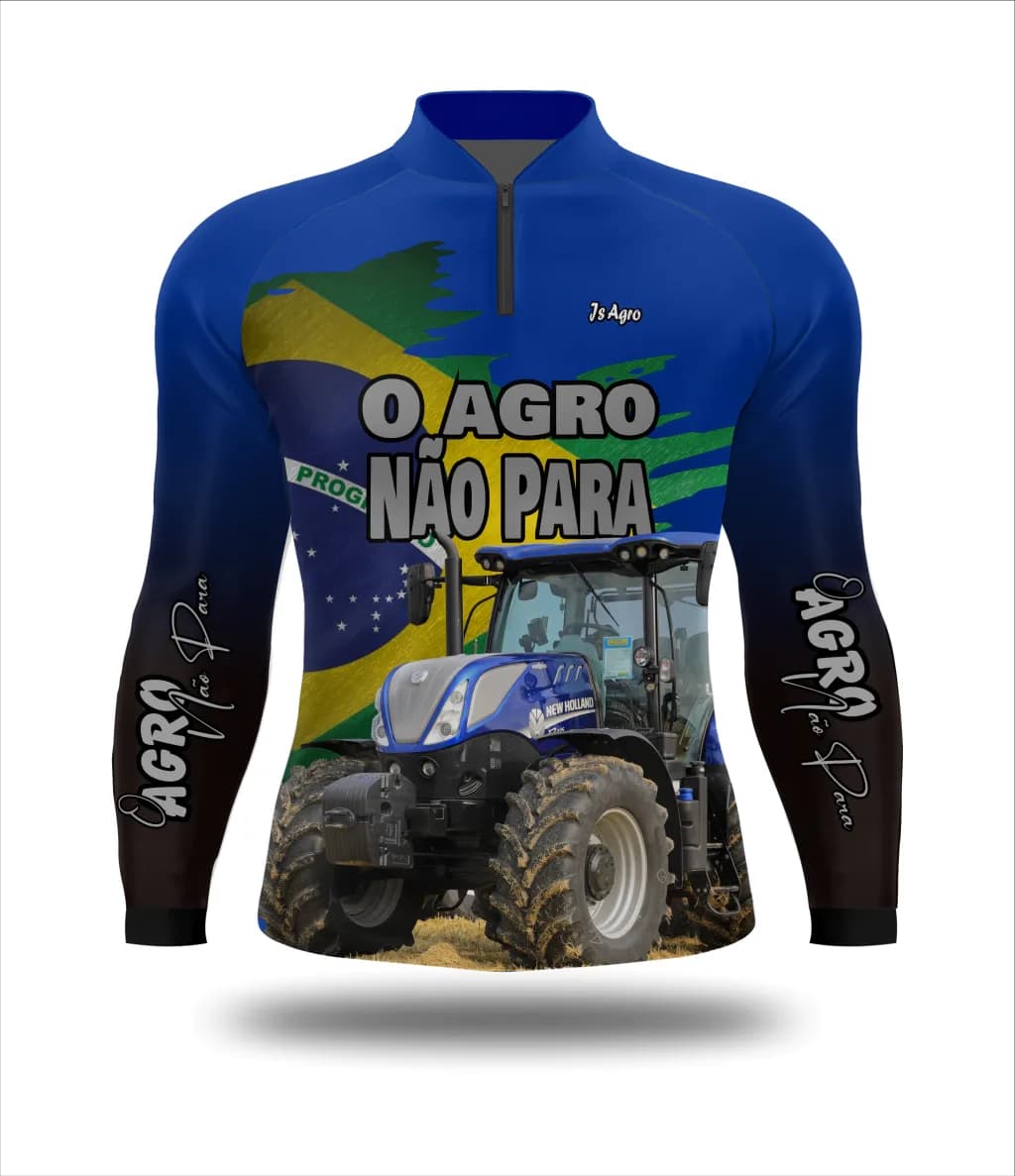 Camiseta O Agro Não Para - Ref 0110