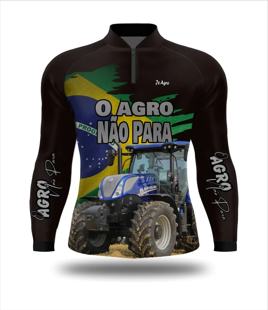Camiseta O Agro Não Para - Ref 0111